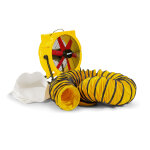 Dryfast dfv4500hplsau ventilateur axial avec 2 adaptateurs, 1 sac � poussi�re et 1 tuyau de transport ...