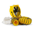 Dryfast dfv7000lsau ventilateur axial + 2 adaptateurs + 1 sac � poussi�re + tuyau de transport d'air ...