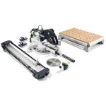 Festool 576663 ks120reb - set - mft scie � onglets coulissante + 5 ans de garantie distributeur !