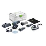 Festool 578854 ponceuse excentrique etsc 125 3. 0 i - plus accu 1x batterie 18v 3. 0ah et chargeur rapide ...