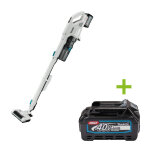 Makita cl004ga101 xgt 40 v max aspirateur avec brosse rotative, batterie 2. 0 ah (1 pack), chargeur rapide, ...