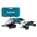 Makita dk0054x1 meuleuse d'angle combine avec mallette (ga9020r + 9558hnrg) + 2 meules diamantes