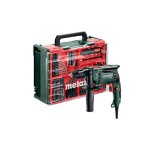 Metabo 600742710 sbe 650 set perceuse à percussion d'atelier mobile + 74 pièces d'accessoires Metabo 600742710 sbe 650 set perceuse à percussion d'atelier mobile + 74 pièces d'accessoires