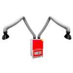 Metal works 829000144 la2802 duo extracteur de soudure mobile 400 volt 3000 m3 / h