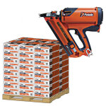 Paslode im90set2 impulse im90xi marteau  percussion 50 - 90 mm + 50 botes clous en bande 3. 1 x 90 ...