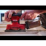 Skil sr1e7471da ponceuse excentrique 125mm 300w en sac + 15x papier de verre