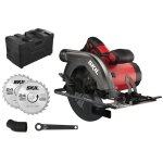 Skil sw1e5830ga scie circulaire 66mm 1400w en mallette + 2 lames de scie