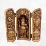 Autel temple bouddhiste portatif ganesh 20 cm Autel temple bouddhiste portatif ganesh 20 cm