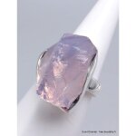 Bague bijou argent en quartz lavande taille 54