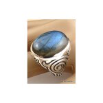 Bague homme labradorite plusieurs tailles 60
