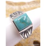 Bague pour homme en turquoise mohave naturelle 57