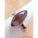 Bague marquise en super seven taille 52