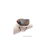 Bague opale boulder marron bleu t 53 Bague opale boulder marron bleu t 53