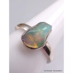 Bague opale ethiopienne brute polie taille 54 / 55 Bague opale ethiopienne brute polie taille 54 / 55