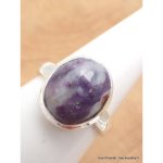 Bague opale flamme violette et blanche taille 57 Bague opale flamme violette et blanche taille 57