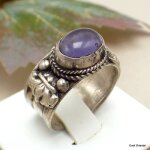 Bague tibtaine amethyste 55 / 62 +