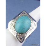 Bague touareg en turquoise t 59