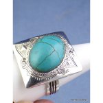Bague touareg en turquoise t 63