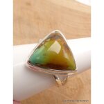 Bague turquoise américaine numéro 8 triangulaire taille 62 Bague turquoise américaine numéro 8 triangulaire taille 62
