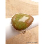 Bague turquoise américaine vert clair rouille taille 56 Bague turquoise américaine vert clair rouille taille 56