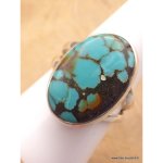 Bague turquoise du tibet deux anneaux taille 59 Bague turquoise du tibet deux anneaux taille 59