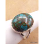 Bague turquoise du tibet ovale taille 60 / 61 Bague turquoise du tibet ovale taille 60 / 61