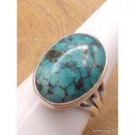 Bague turquoise du tibet trois anneaux taille 62 Bague turquoise du tibet trois anneaux taille 62