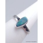 Bijou bague argent opale australienne taille 51