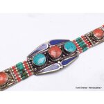 Bijou tibtain bracelet pierres fantaisie
