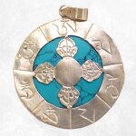 Bijou tibtain pendentif double dorje