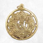 Bijou tibtain pendentif laiton om