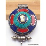 Bijou tibtain pendentif ouvrant kalachakra