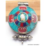 Bijou tibtain pendentif poison ghau kalachakra