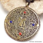 Bijou tibtain pendentif rversible kalachakra