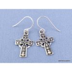 Boucles d'oreilles croix celtique