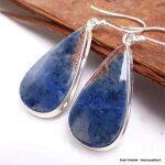 Boucles d'oreilles goutte en rhodusite