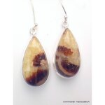 Boucles d'oreilles gouttes en septaria