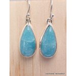 Boucles d'oreilles smithsonite forme goutte