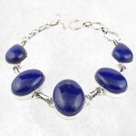 Bracelet argent lapis lazuli cabochon Bracelet argent lapis lazuli cabochon