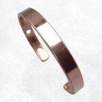 Bracelet magntique 6 aimants en cuivre lisse