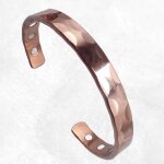 Bracelet magntique 6 aimants cuivre martel