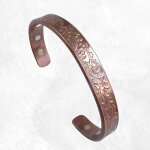 Bracelet magntique 6 aimants motif floral