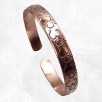 Bracelet tibétain en cuivre symboles om Bracelet tibétain en cuivre symboles om