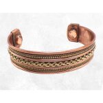 Bracelet tibtain magntique cuivre et laiton
