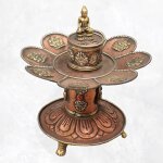 Brleur d'encens tibtain signes auspicieux