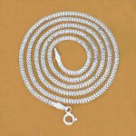 Chane argent maille vnitienne 55 cm 2 mm