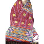 Chle de lama bouddhiste en coton et soie