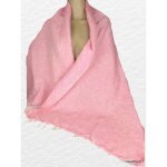 Chle pashmina laine de yak rose doux