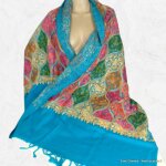 Chle pashmina oriental turquoise