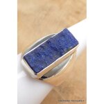 Chevalire homme femme lapis lazuli brut taille 57